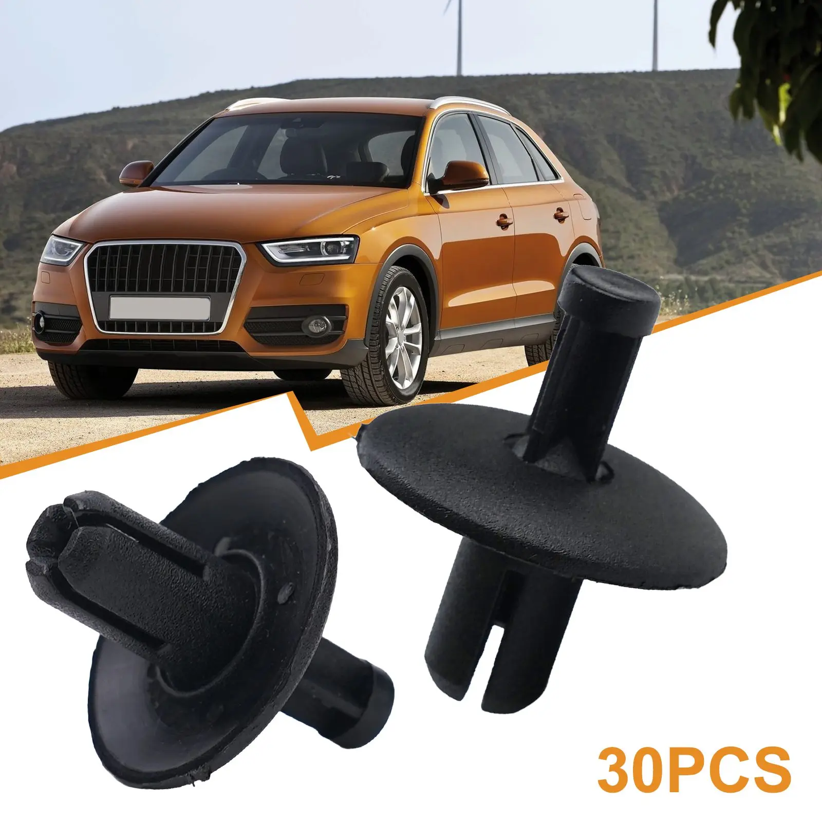 

Push Clip Pin Rivet 21.5mm Head Diameter Fastener Trim Nylon Top Cover Rivet Replacement Useful Car Accessories