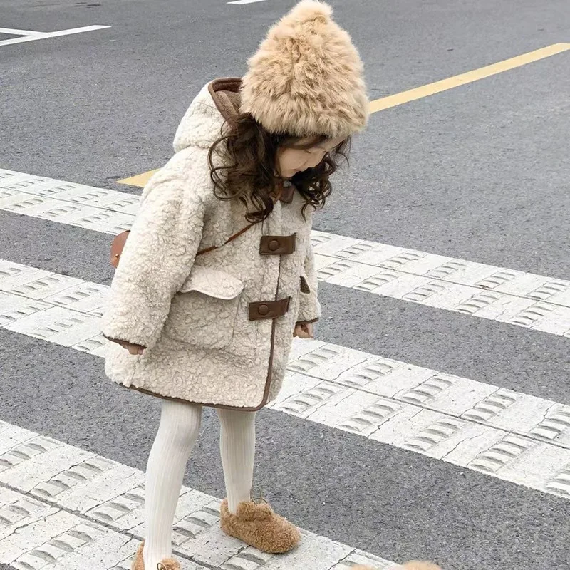 어린이용 후드 코튼 재킷, 어린이용 외투, 한국 스타일, 겨울 신상
