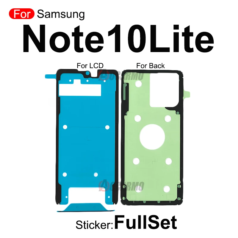 Fullset Sticker For Samsung Galaxy Note 8 9 7 10 Plus 20 Ultra 10Lite Front LCD Back Battery Adhesive Glue Replacement display adhesive sticker battery stickers phone adhesive tape phone adhesive stickers