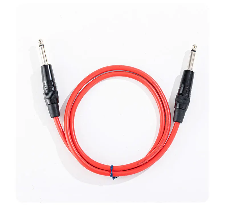 Câble Audio Jack 6.35 Mm Mâle-mâle 0.5 M - Pour Guitare, Ampli, Table De Mixage - Noyau Cuivre Pur