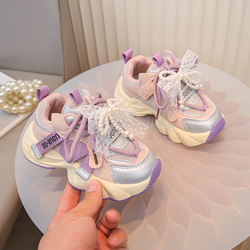 Girls Autumn Sneakers Non Slip Breathable School Shoes