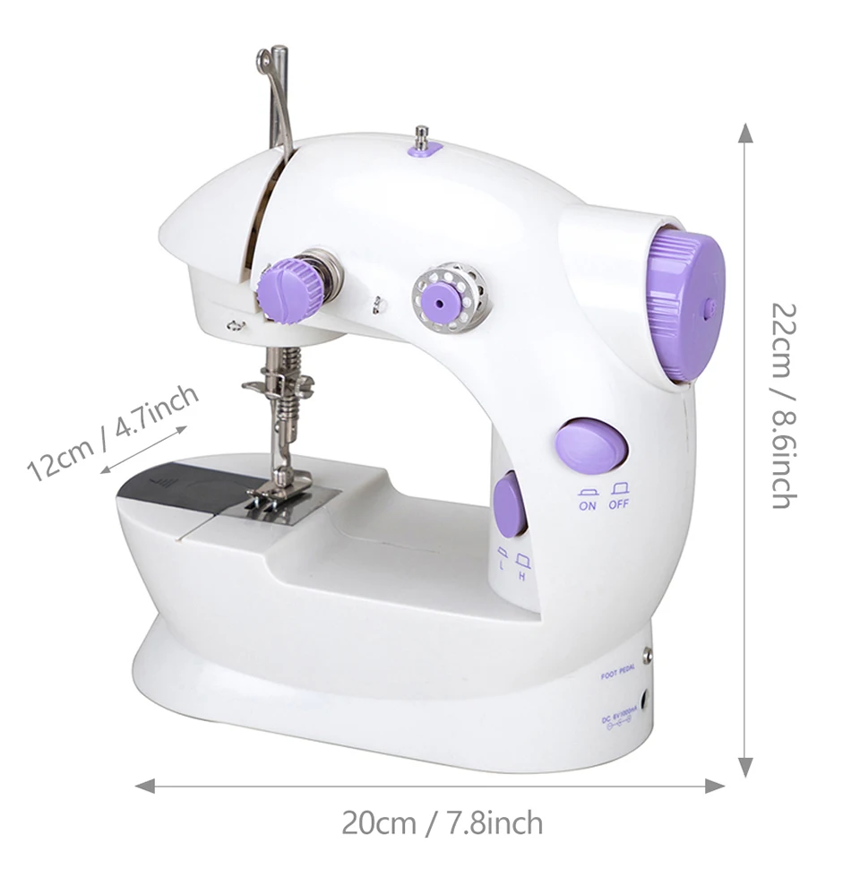 MM-10 Portable Sewing Machine - Super Lightweight 4.6LB Cordless Design For Beginners