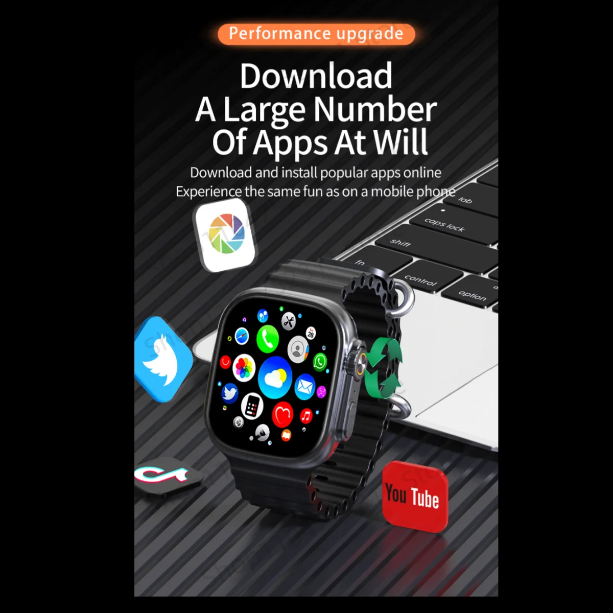 Apple Watch How To Install Apps On A1 Smart Watch 4G 5G Smartwatch