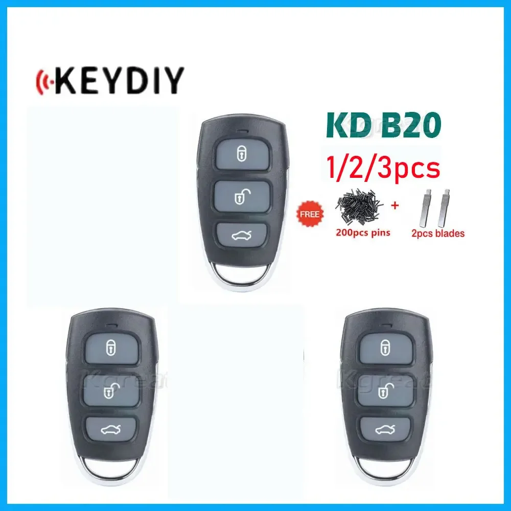 

1/2/3pcs Keydiy KD B20 Universal Remote Key 3/4 Buttons Car Remote Key for Hyundai Style for KD900 KD Mini KD-X2 Key Programmer