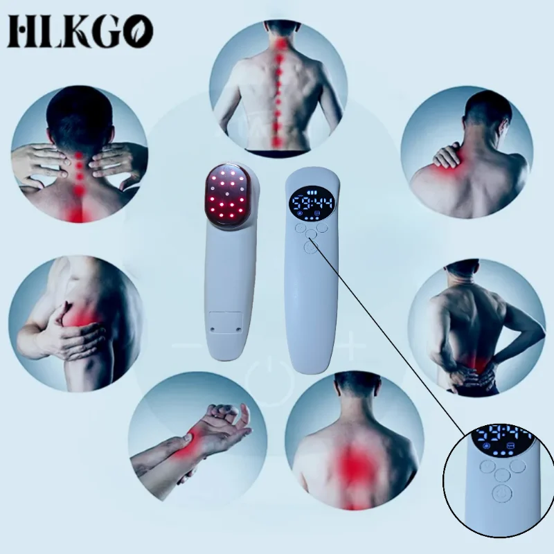 Professional Infrared Heating Wand Red Light Therapy, Combined Laser Physiotherapy for Deep Tissue Repair Relaxation