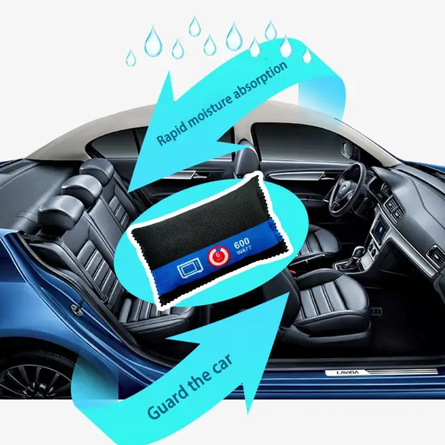 Car Dehumidifier Táska Élelmiszer-Minőségű Szilikon Kristályok Háztartási Formaldehid Eltávolítás Aktivált Szénzsák Szín Megváltoztatható Újrafelhasználható - Image 3