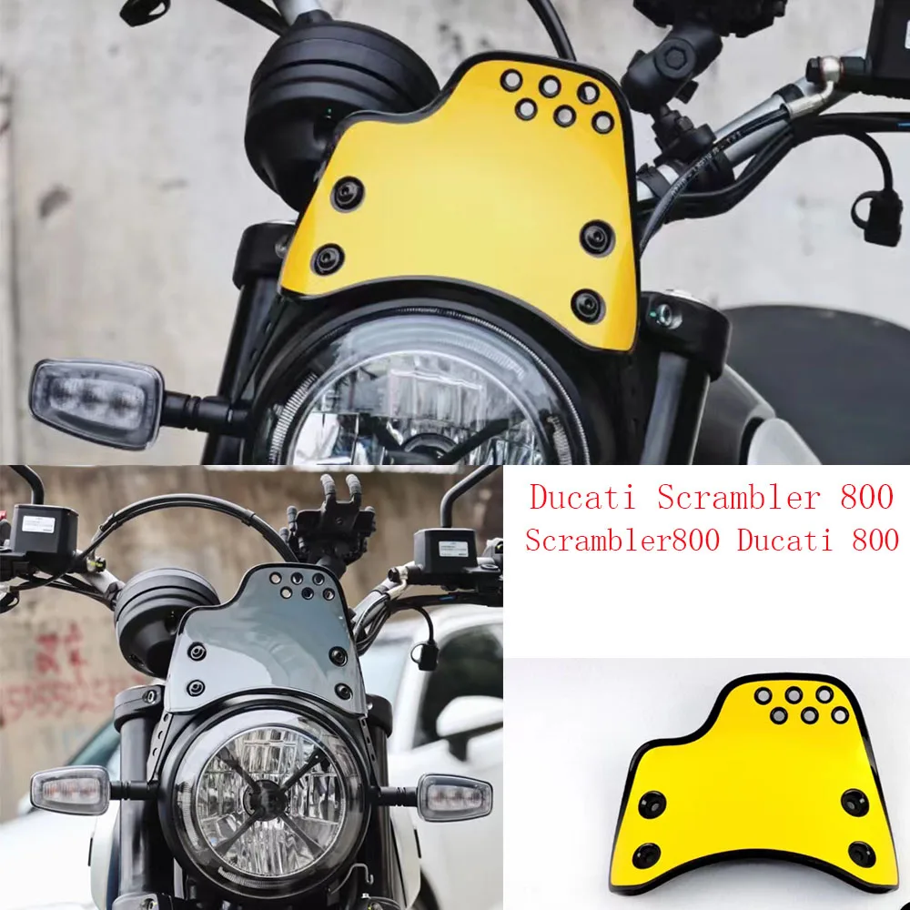 

New Motorcycle Accessories Fit Ducati Scrambler 800 Windshield Apply For Ducati Scrambler 800 Scrambler800 Ducati 800