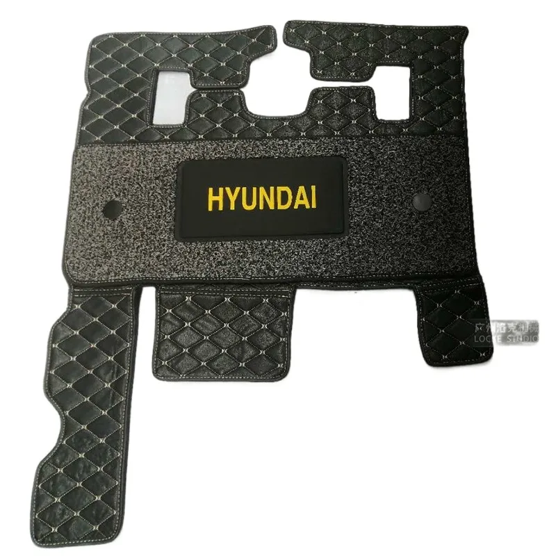 현대 R60 150 215 225 305/335-7-9v 운전실 바닥 고무 발 받침대 페달 굴삭기 부품