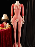 Sexy Lingеrie Netz-Mesh-Bodystocking-Body, ouvert, Damen-Overall, figurbetonter Strumpf mit hoher Taille, sinnlicher Fetisch 4