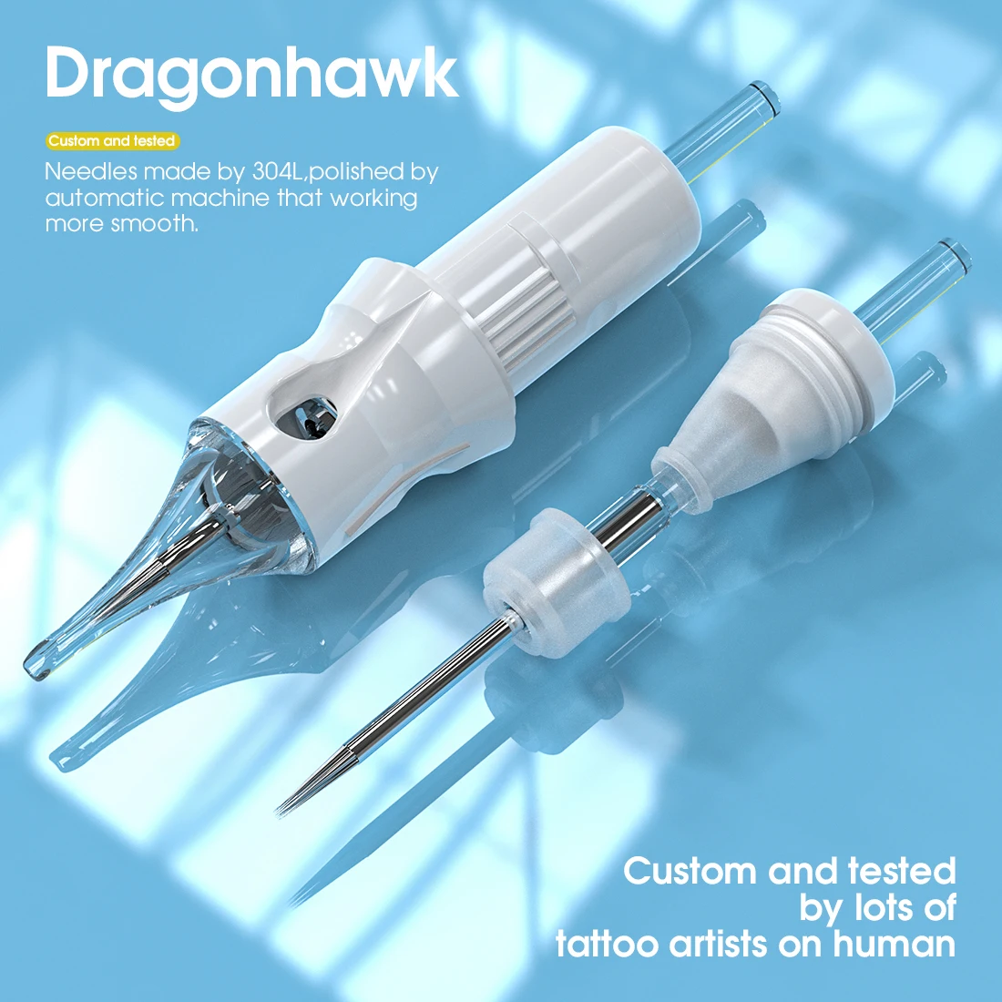 Dragonhawk X5 4.0mm Wireless LED Display Brushless Motor Tattoo Machine Kit Pen Battery Dragonhawk Tattoo Supplies Cartridge Set