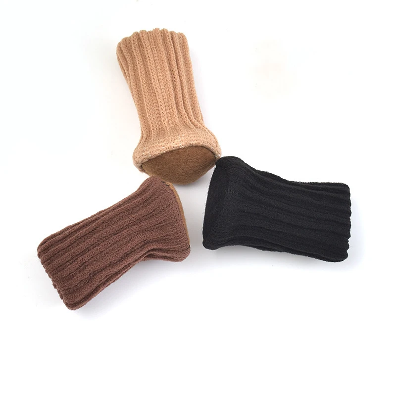 4/16PCS Knitted Chair Cover Furniture Foot Protective Covers Table Chair Non-slip Furniture Protector For Home Decor