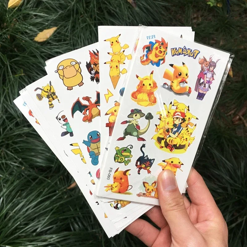 Pokemon Tattoo Stickers 12pcs/bag