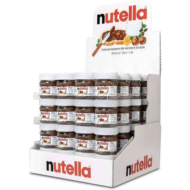 Pack 64 Mini Ferrero Nutella Jars Of 25g Each Individual Portion 1.6 Kg Total - Cookware Parts - Vimarsana News
