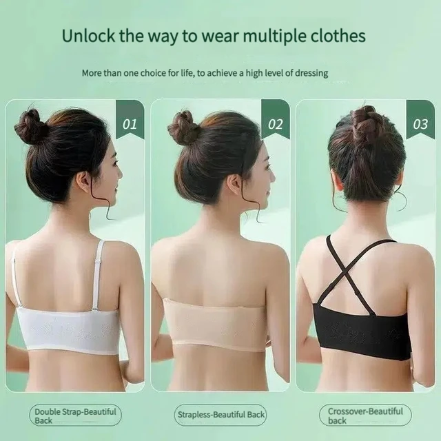 Summer Strapless Bra Underwear Seamlessly Push Up Brassiere Cover Front Type Sexy Lingerie Women Body Lenceria Para Damas Mujer - Image 3