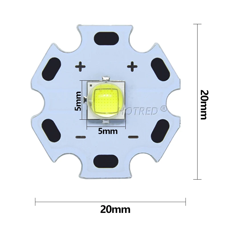 LED Lamp Beads 3W 5W 10W 18W T6 XML2 High Power LED 3V XPE XHP50 6V 3.5*3.5mm/5*5mm DIY Flashlights Parts For Bicycle accessories Headlamp