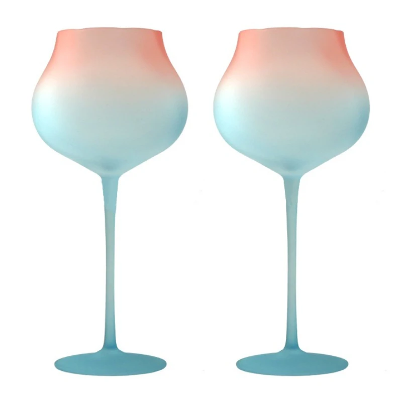 Wine Glass Stemless Cups Set Crystal Clear Barware For Wedding Anniversary Gift Idea Party Drinkware