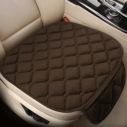 Universal Winter Warm Car Seat Cushion Set - Three Piece Protector & Cover (Seat Cushion Brown)