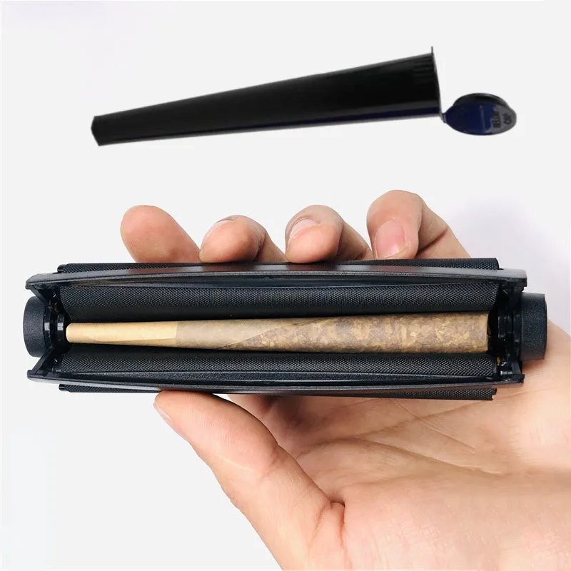 110mm Cigarette Rolling Machine with Tobacco Storage Tube for DIY Rolling Paper Wrapping Maker Smoking Accessories cigarette roller