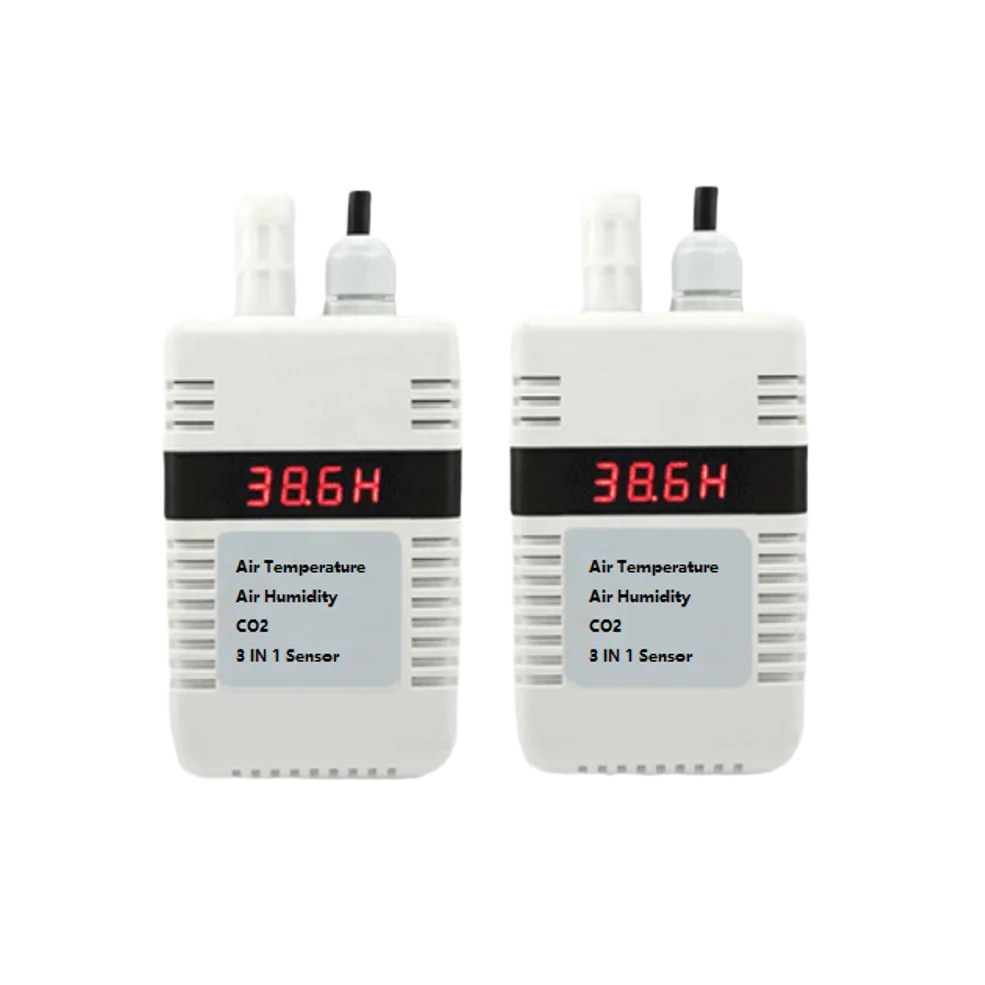 Temperatura Dell'Aria E Umidità Dell'Aria Co2 Tre Parametri 3 In 1 Display Tubo Nixie Rs485 Wifi Gprs Lora Lorux Tester Sensore