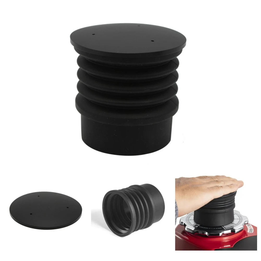 1pc Coffee Beans Single Dose Hopper Grinder Blow Bean Bin Cleaning Tool Silicone Black For Eureka Coffee Machine Kitchen Tools