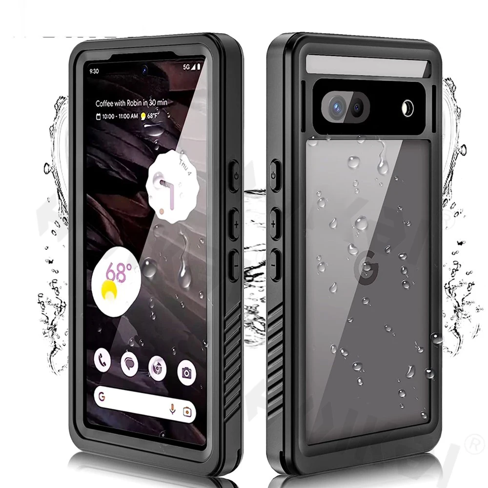 

Case IP68 Waterproof For Goolge Pixel 7a Pixel 7 Pro Pixel 7 Screen Protector Full Body Heavy Duty Clear Rugged Shockproof Cover