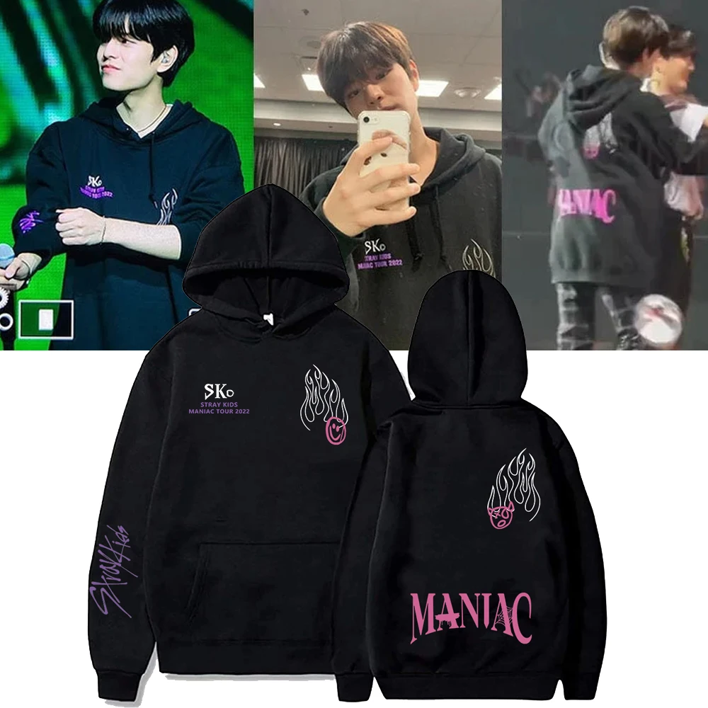 

Stray Kids Maniac Hoodies Skz World Tour Hoodie Sweatshirts Kpop Hoodies for Men Women Y2K Sudaderas Clothes