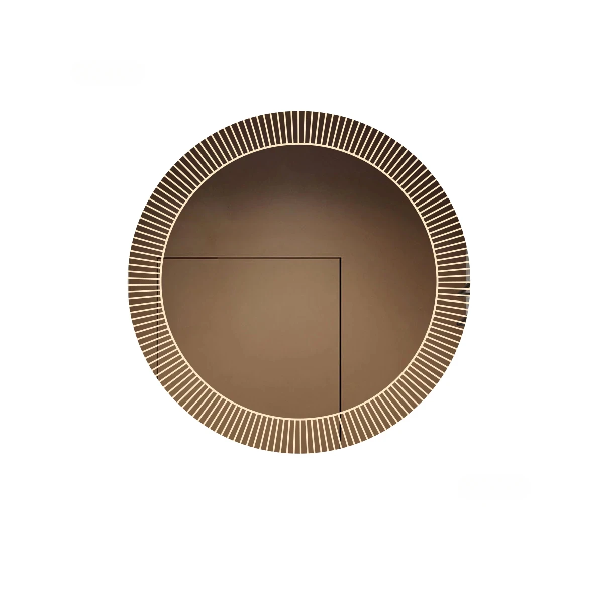 Nordic Style Smart Bath Mirrors Wall Mounted Toilet Round Mirrors Home Bathroom Led Luminous Dressing Mirror with Touch Screen