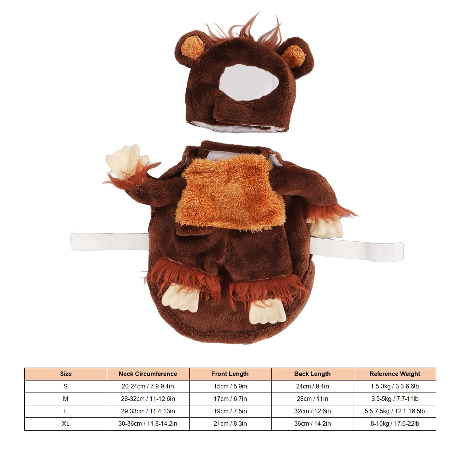 Cute Monkey Pet Costume 6
