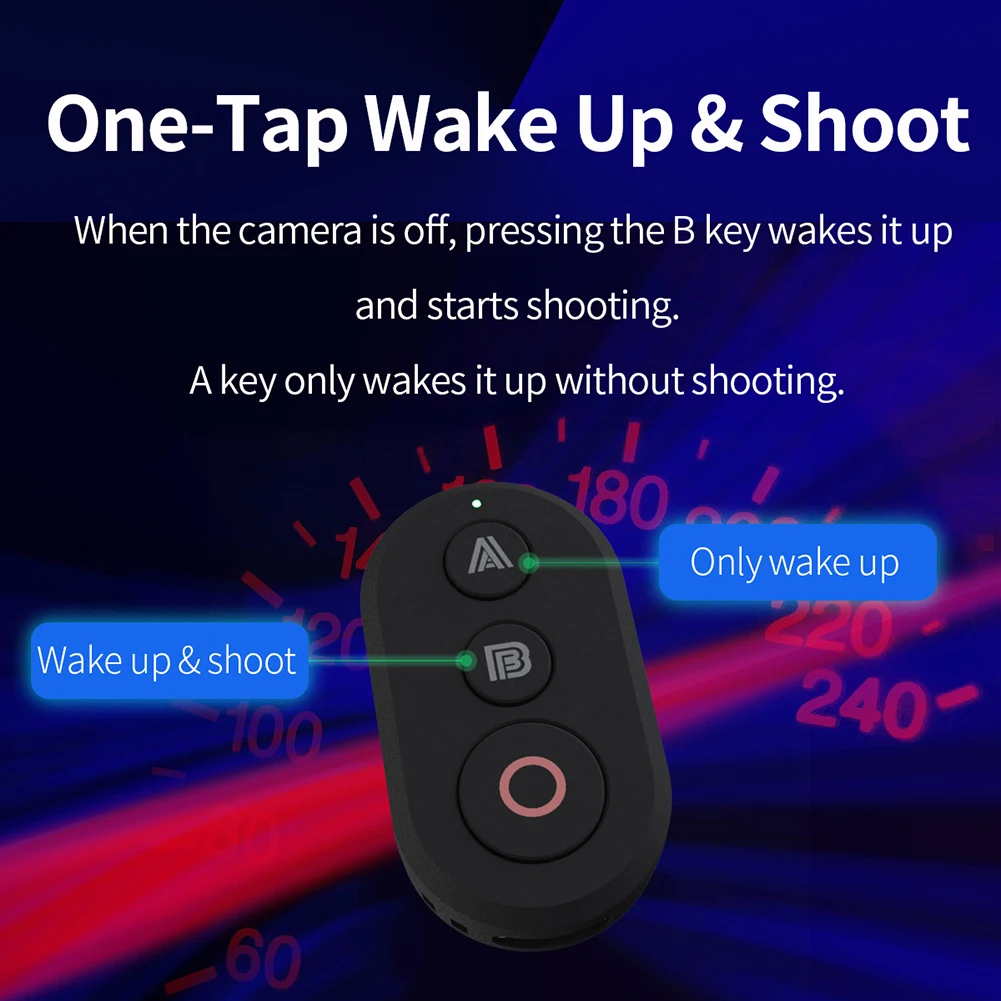 Bluetooth Remote Control for Insta360 X4 X3 X2 Ace Pro 2 Camera Photography Shutter Release Button Controller for GOPRO 13 12 11