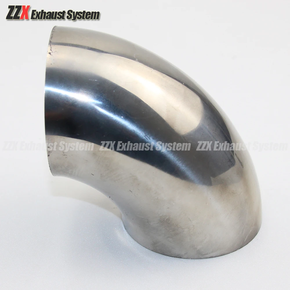 42/54/60/63/70/76/80/89mmx1.5mm Automobile exhaust pipe muffler Stainless Steel Elbow Angle Pipe Reduce Diameter Exhaust Pipe Pipe Fitting Round Pipe Fitting Stainless Steel Pipe