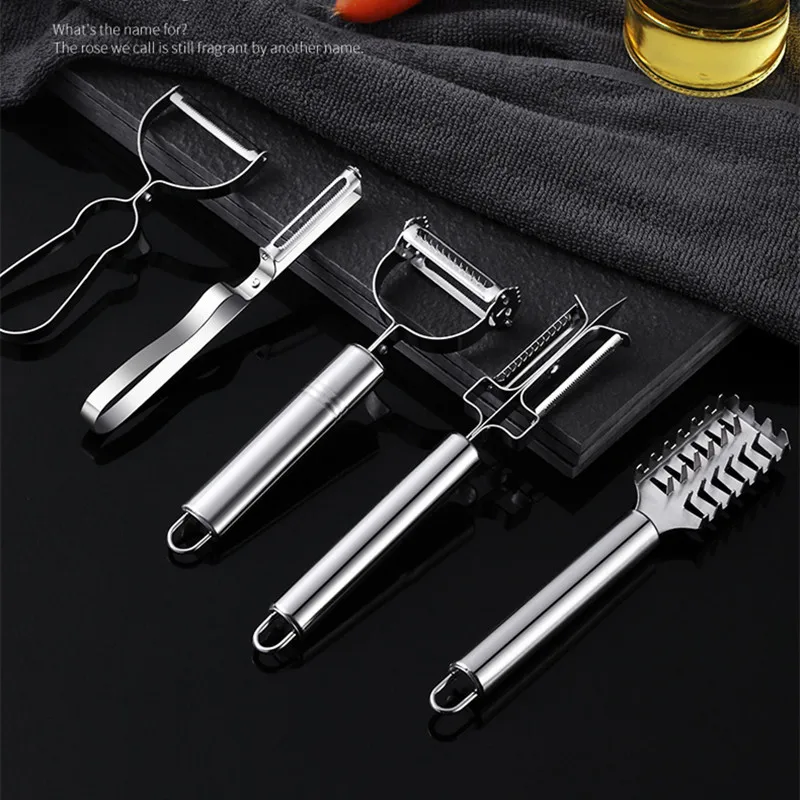 Portable Stainless Steel Multifunction Peeler Slicer Vegetable Fruit