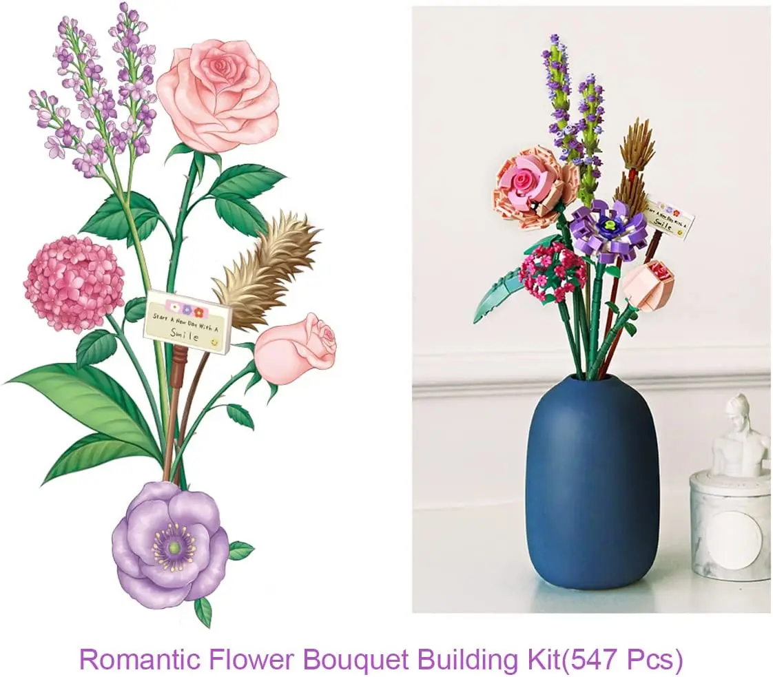 LEGO Roses Building Kit, Unique Gift for Valentine's Day, Botanical  Collection, Perfect Gift to Build Together, 40460