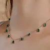 ‌Genuine S925 Sterling Silver Waterdrop Necklace | Cubic Zirconia Adjustable Chain | Tri-Color Jewelry Gift for Her, Anniversary 4