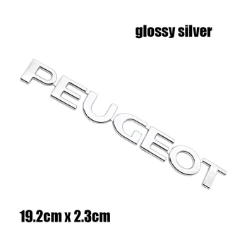 1 pz 3D ABS vecchio Peugeot adesivo Auto Posteriore Lettera logo adesivo Paraurti Posteriore porta di coda bagagliaio auto posteriore Emblema accessori per lo styling