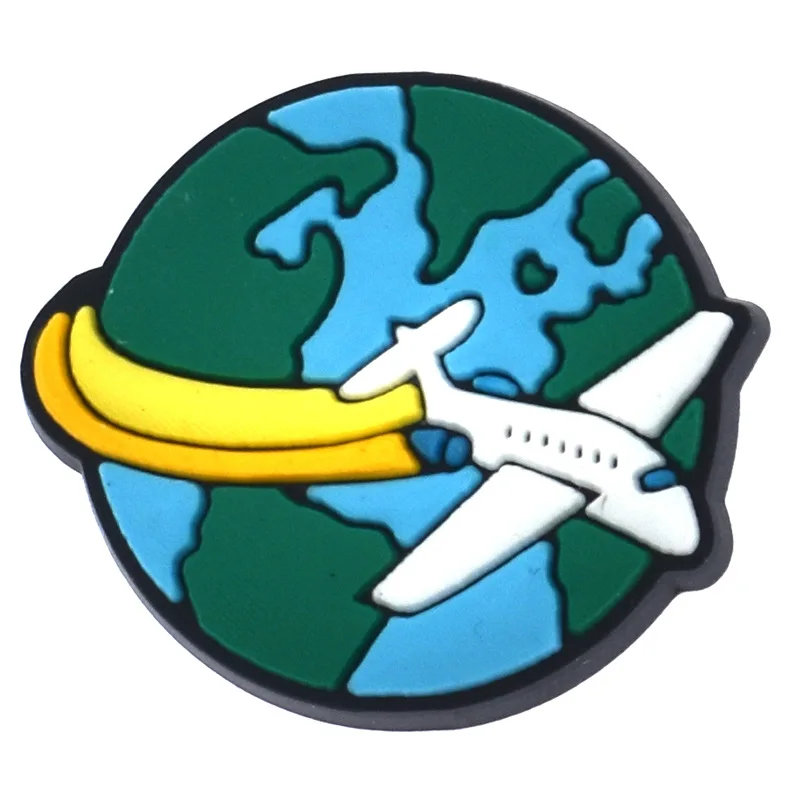 Aviation-Themed PVC Shoe Charms and Accessories