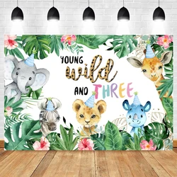 Tropical Jungle Safari Photography Backdrop for Baby Birthday and Family Photoshoots (JB002-20)