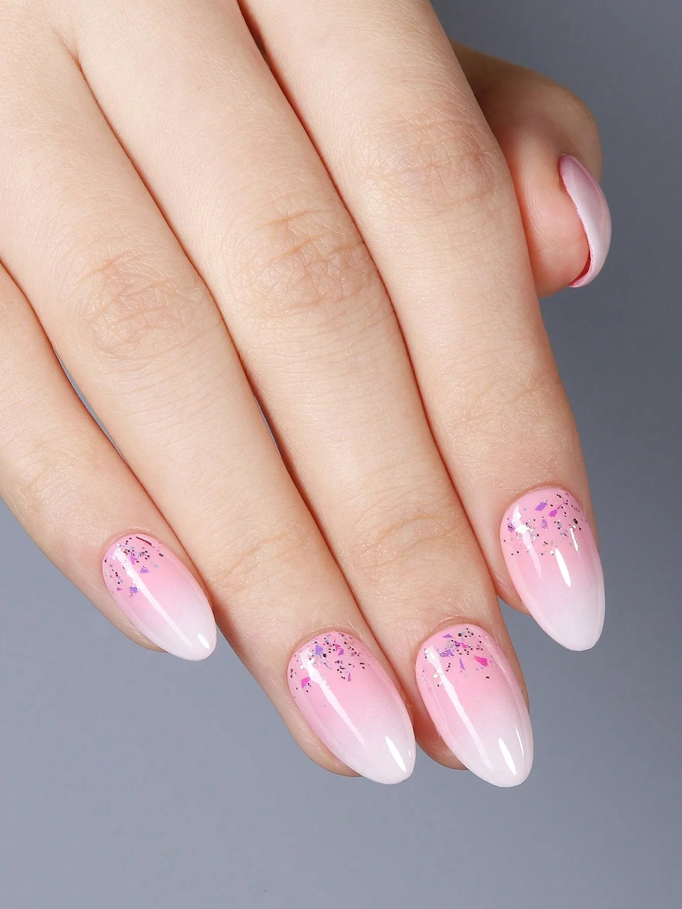 Almond Shaped Fake Nail Tips Matte Solid Colour Set Of 300pcs_voghion.com