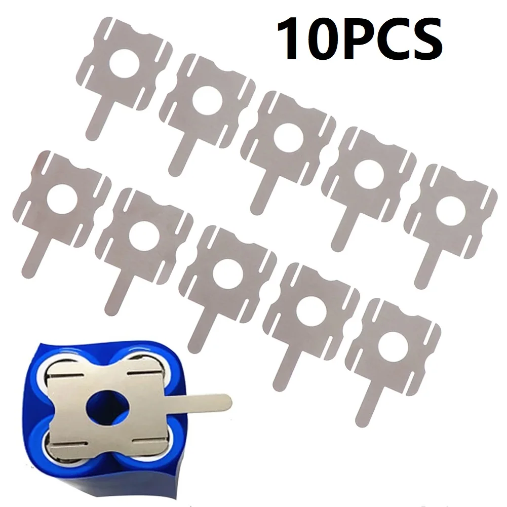 

10pcs Nickel Sheets Ductility Good Gloss No Peeling Plated Replacement Soldering Tools Spot Steel T6 Battery U-Shaped