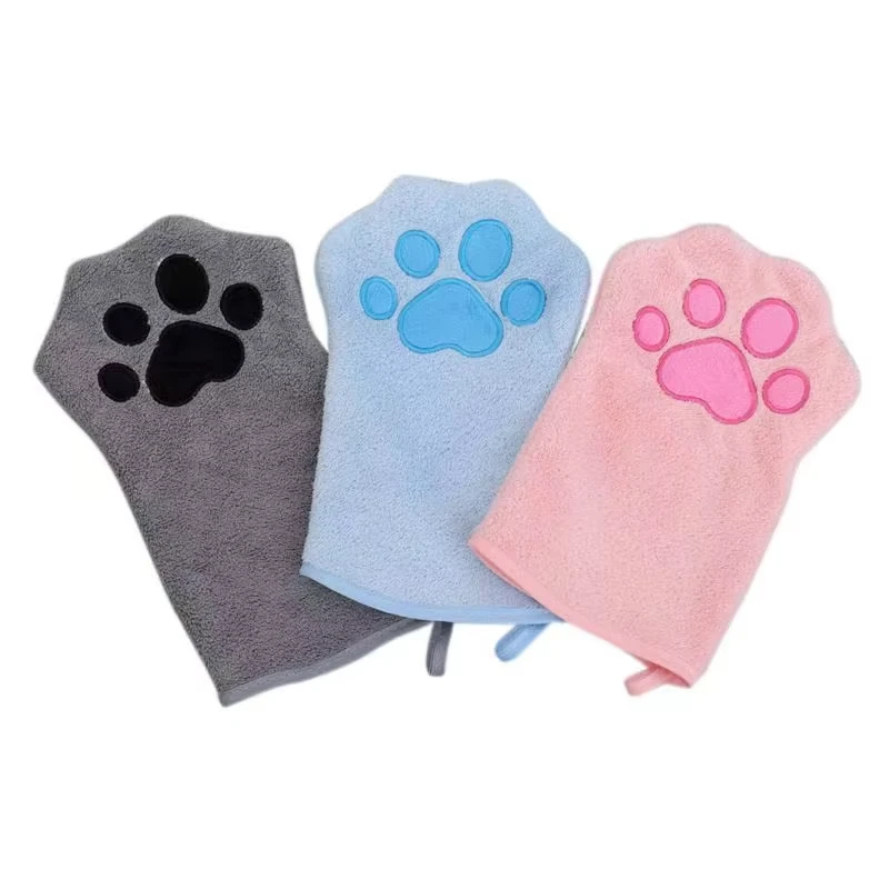 Microfiber Quick-Dry Pet Grooming Mitt and Towel Combo