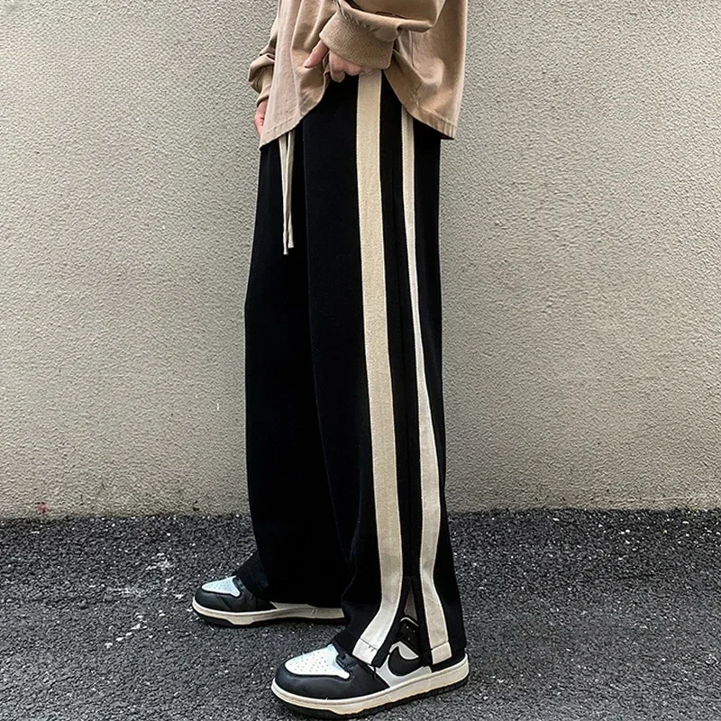 Autumn Men Casual Wide-Leg Pants Korean Version Hip Hop Men wide leg pants wide leg sweatpants