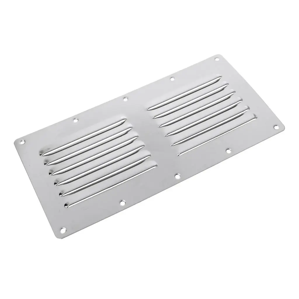 

Stainless Steel Boat RV Blower Stamped Air Vent Grill Grille -