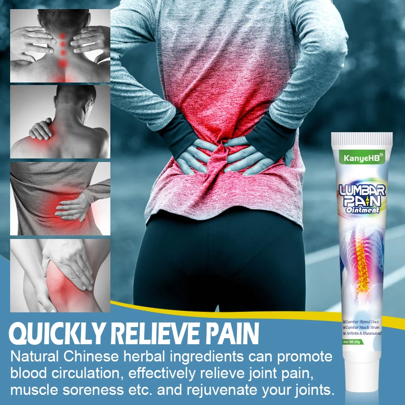 2Pcs Lumbar Spine Joint Pain Relief Ointment Treatment of Lumbar Disc Herniation Bone Pain Chinese Herbal Medical Ointment A869