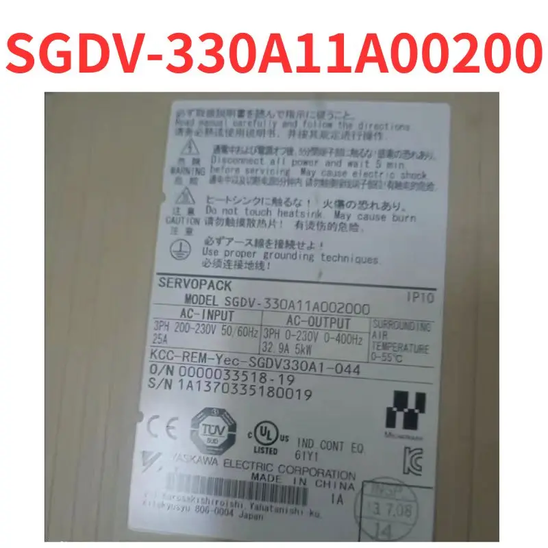

90% new SGDV-330A11A00200 drive tested OK
