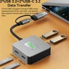 Tebe 4 IN 2 USB 3.2 Hub USB-A+USB-C to USB 3.2 Gen 3.2 /10Gbps USB-C 3.2 Splitter Adapter for Macbook Dell Huawei Xiaomi 2