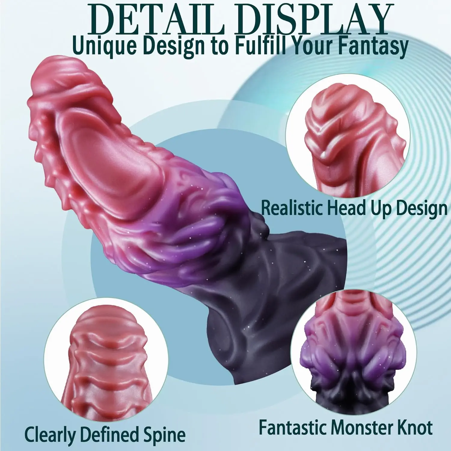 Consolo Realista Estimulador Ponto G Dog Dildo