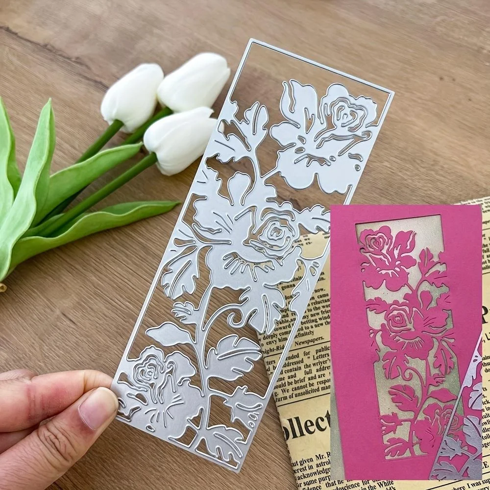 

Рамка для фотографирования с изображением розы клоуна, металлические Вырубные штампы для изготовления открыток, трафарет для рукоделия, фотоальбом, бумажная карта