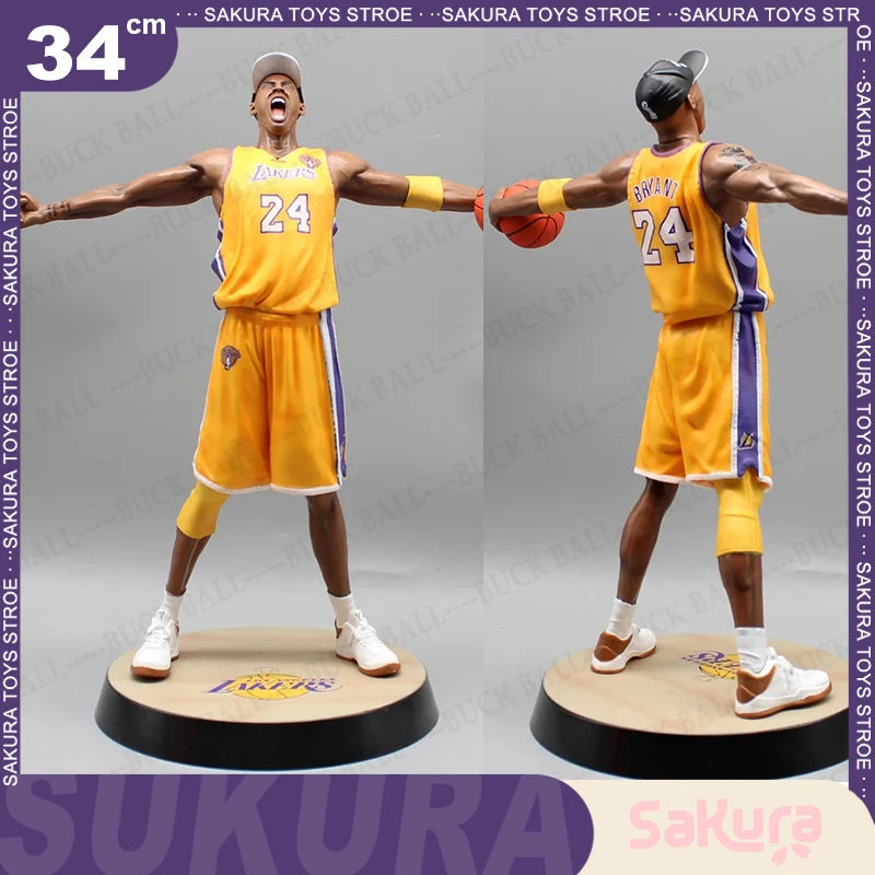 

Фигурка NBA Sports stars Kobe, фигурка Коби бобов Брайант Кокс, экшн-фигурка 34 см, № 24 Лос-Анджелес, лазерные игрушки, подарки
