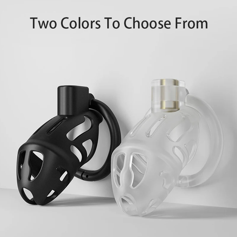 Male Chastity Cage with 3 Snap Ring Adult Supplies Resin Penis Lock Couples SM Sex Toy