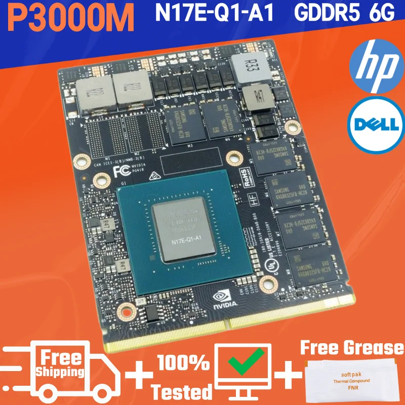Видеокарта Quadro P3000 GDDR5 6 ГБ графическая VGA-карта для HP Zbook 17 G4 8770 Вт Dell M7720 M7710 |