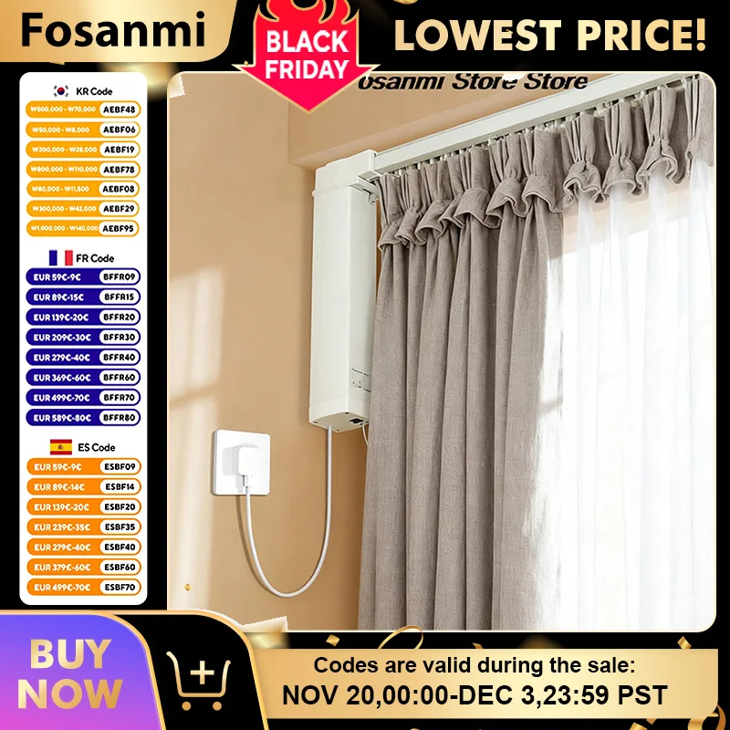 มอเตอร์รางม่านไฟฟ้าอัจฉริยะ ระบบเปิด-ปิดอัตโนมัติ รีโมทคอนโทรล รางเงียบ สำหรับบ้านและโรงแรม 1